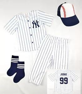 Baby uniform Jersey Navy Blue Pinstripe Pants Hat Socks - Picture 1 of 4