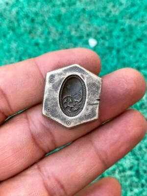 Anillo de bronce tallado a mano antiguo raro de 1800 para hacer joyas molde troquel Foto 1 de 4