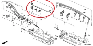 New Genuine centrale ignition cord Honda Prelude 1988-1991 # 32723pk1640 - Picture 1 of 1