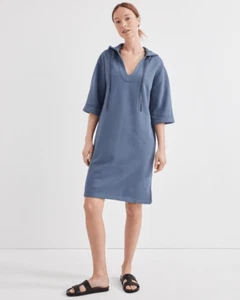 Abito con cappuccio Haven Well Within cotone biologico French Terry taglia small blu salotto - Foto 1 di 8