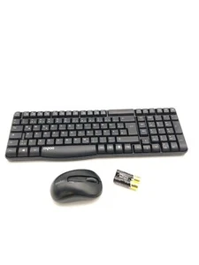 Rapoo X1800S kabelloses Tastatur-Maus Set, 1000 DPI, DE-Layout, schwarz - Zdjęcie 1 z 6