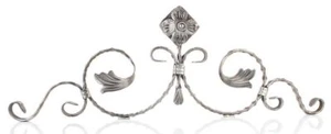 Schmiedeeisen Ornament Eisen geschmiedet 230x740mm Gitter für Geländer 13.067 - Bild 1 von 2