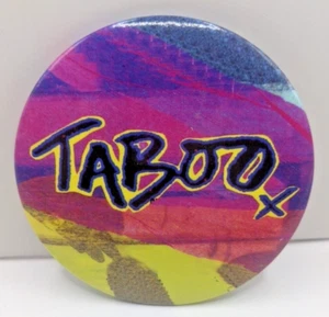 TABOO X Boy George Musical Programme Badge Pin Button - Picture 1 of 2
