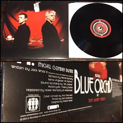 THE WHITE STRIPES Blue Orchid Remix 12” Vinyl w/ Jim Jarmusch Michel Gondry-JACK Foto 1 de 4
