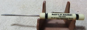 Advertising Screwdriver McCoy's of Beaumont - Picture 1 of 3