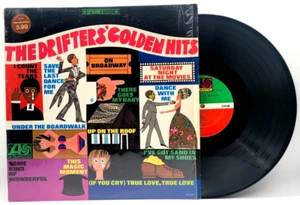 THE DRIFTERS - THE DRIFTERS GOLDEN HITS - SOUL FUNK LP RECORD IN SHRINK ATLANTIC - Picture 1 of 2