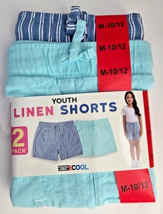 32 Degree Youth 2-Pack Linen Shorts Multicolor M(10/12) - Picture 1 of 2