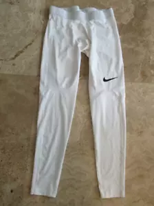 Herren Gr. M, Medium Nike Dri-Fit Kompressionshose, weiß - Bild 1 von 3