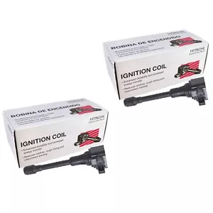 Set of 2 Hitachi Front Direct Ignition Coils for Infiniti QX45 QX80 V8 5.6L - Picture 1 of 1