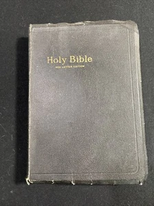 Antique Holy Bible Red Letter Edition King James 1960s World Publishing - Picture 1 of 6