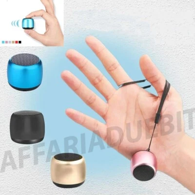 Mini Cassa Bluetooth Speaker Altoparlante Wireless Portatile audio surround 3W - Immagine 1 di 3