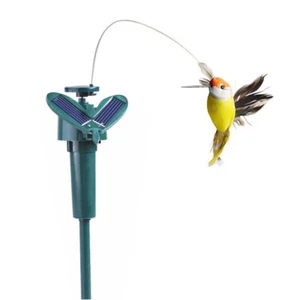 Hummingbird Solar Powered Flying Fluttering Garden Yard Outdoor Flowers Decor - Picture 1 of 11