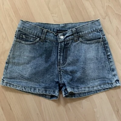 Flowers By Zoe 女孩弹力蓝色牛仔短裤,尺寸 L — 第 1/4 张图片
