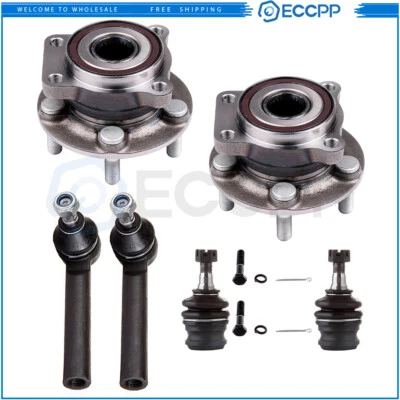 6x Buje de rodamiento de rueda de extremo de rótula delantero para Subaru Legacy 2005-2014 Foto 1 de 4