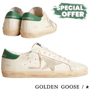 Golden Goose Super-Star Uomo Beige Verde Pelle Suede 36-45 Special Offer - Imagen 1 de 5