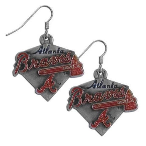 Atlanta Braves Dangle Earrings Licensed MLB Baseball Jewelry Cover
