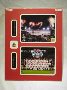 Phillies World Series 2008 Photos, Name Plates, Team Pin Collage 16x20   B10 - Picture 1 of 1