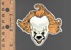 Pennywise (Iron-on/Sew) Stephen King IT Horror Embroidered Patch - New - Picture 1 of 1