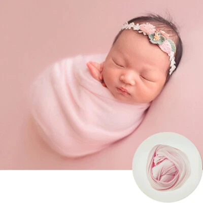 Newborn Photography Props Baby Swaddling Wrap Blanket Backdrop Photo Shoot Cloth - Image 1 of 4