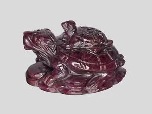 Escultura roja púrpura natural sin tratar rubí LIBERIA 155,01 quilates con certificación GII - Imagen 1 de 9