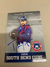 Tyler Payne Signed Card 2018 South Bend Cubs Team Card Got Auto IP