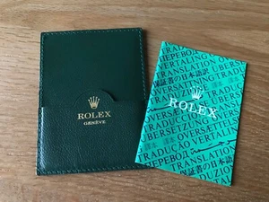 Portefeuille Porte-Cartes Rolex Card Holder - Green Cuir & Livret - Watches - Picture 1 of 11
