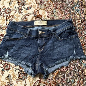 Pantalones Cortos Hollister Mujer 7 Corte Denim Azul Tiro Bajo W28 - Imagen 1 de 16