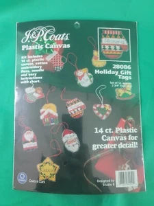 J&P Mäntel Kunststoff Leinwand Weihnachten Urlaub Geschenkanhänger Ornamente Kreuzstich Kit - Bild 1 von 2