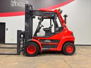2009 LINDE H70D 2 STAGE 15500LB DUAL PNEUMATIC DIESEL FORKLIFT STK 15623 - Picture 1 of 22