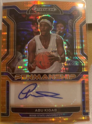 Abu Kigab Boise State Basketball Panini Prizm Rookie autograph card /49 NBA RC - Image 1 of 2