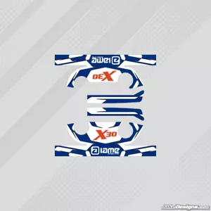 IAME X30 STIL KOPF AUFKLEBER KIT - KARTING - JakeDesigns - Bild 1 von 1