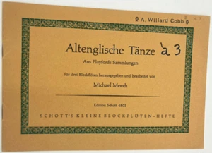 Alte englische Tänze - für drei Blockflöten - Noten - Schott - Deutschland - 15 Seiten - Bild 1 von 4