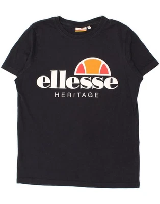 ELLESSE Mens Graphic T-Shirt Top XS Black Cotton BM12 - Image 1 of 4