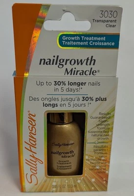 1 peça tratamento de crescimento milagroso Sally Hansen Nailgrowth 0,45 oz transparente - Imagem 1 de 2