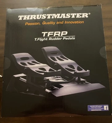 Pedales de timón Thrustmaster TFRP TFlight compatibles con PC y PS4 - ¡Nuevo sellado! Foto 1 de 4