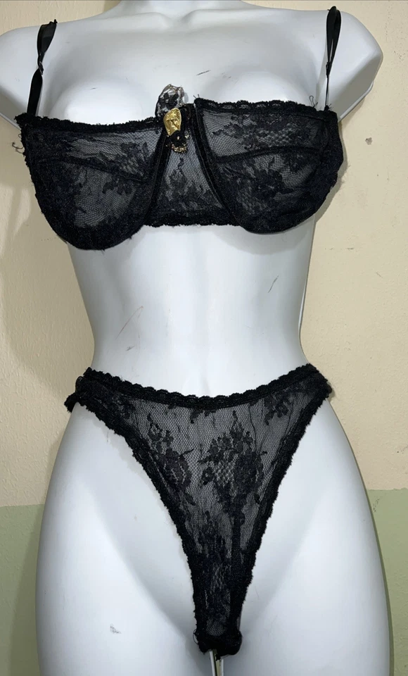 Винтажный бюстгальтер и трусики Frederick's набор #320 - Изображение 1 из 4