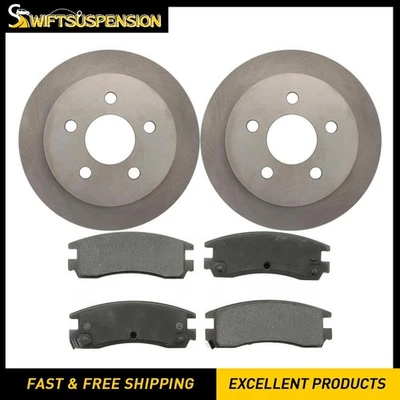 Rear Brake Rotors and Ceramic Pads Kit for 2000 2001 2002 2003 Chevrolet Impala - Image 1 of 4