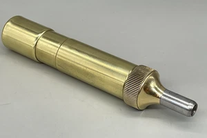 Vintage Tecalemit Brass Grease Gun 5 1/2" Long Engineer Mechanic Toolkit Tool - Picture 1 of 6