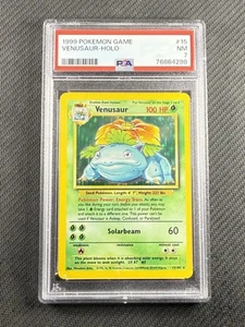 Pokemon Card PSA 7 NM Venusaur Base Set Unlimited Edition Holo 1999 15/102 - Picture 1 of 4