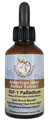 Deer Antler Velvet Extract IGF-1 Palladium 150mg 100% American Antler Velvet! - Image 1 of 4