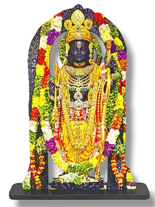 Estatua de Ram Lalla en Ayodhya Mandir (2D), ídolo decoración del hogar - Imagen 1 de 3