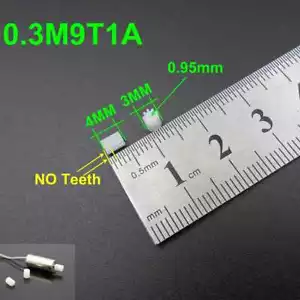 1000 Stck. 0,3 Mod 9 Zähne Stirnrad 9T Ritzel Bohrung Lochöffnung 0,95 mm 1 mm 91 A 4 mm - Bild 1 von 12