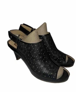 Picolinos JAVA Black Leather Sandals Size 40 - Picture 1 of 9