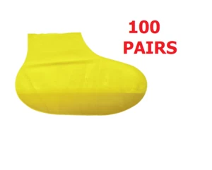 ISA Corporation FlatFoot Yellow Disposable Shoe Covers 100 Pairs Yellow SZ Small - Picture 1 of 1