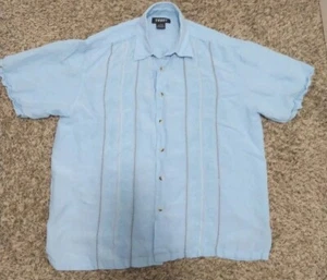 Camisa informal de lino grande con botones Trust para hombre - Imagen 1 de 8