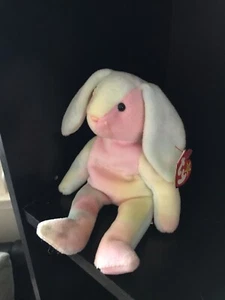 RETIRED TY BEANIE TIE DYE BUNNY BEANIE- HIPPIE -MAY 4, 1998 - Picture 1 of 9