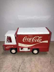 Vintage 1970 Buddy L Coca Cola Delivery Truck Japan Steel Red Collectible Car - Picture 1 of 11
