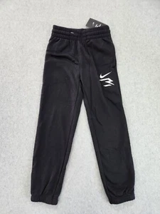 Nike Big Boys Joggers Sweatpants Size SMALL 6-8 Black Pants 3Brand - 3 POCKETS - Picture 1 of 9