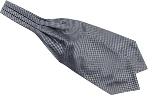 Cravatta cravatta uomo seta tinta unita tessuto jacquard casual fatta a mano matrimonio Ascot - Foto 1 di 2