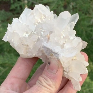 HIMALAYAN PINK SAMADHI QUARTZ HIGH VIBRATION NATURAL CRYSTAL CLUSTER - Picture 1 of 14